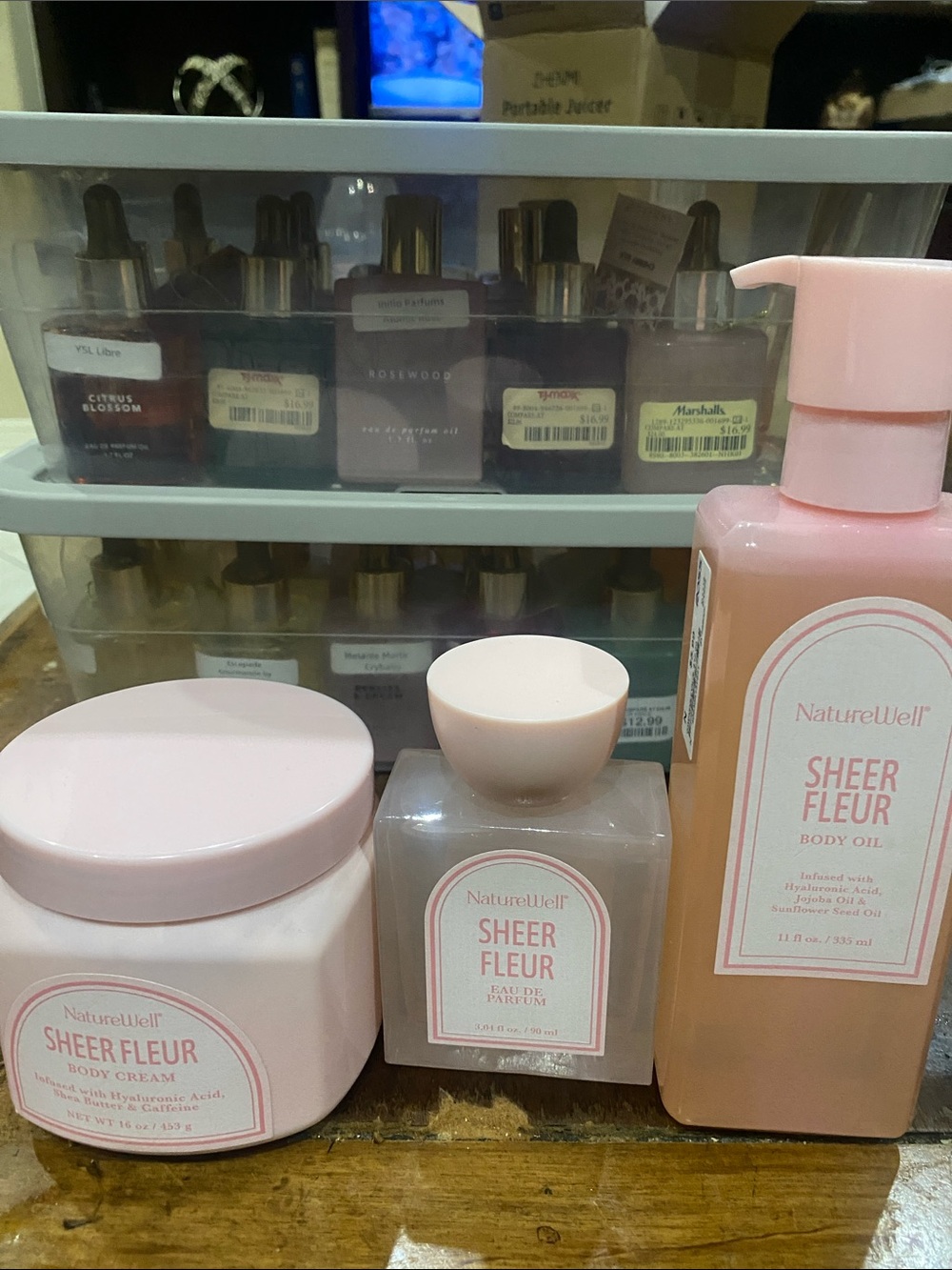 Naturewell Sheer Fleur Body Set - Body Cream, Eau de Parfum & Body Oil